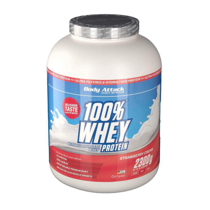 Body Attack 100% Whey protein hydrolysate 2300 g 76 servings